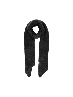 PCPYRON STRUCTURED LONG SCARF 179276 Black