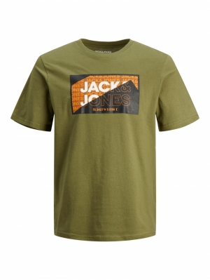 JCOLOGAN TEE SS CREW NECK AW23 176251 Olive Br