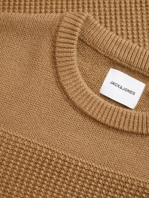 JJJAMES KNIT CREW NECK 176067 Otter