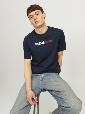 JJECORP LOGO TEE PLAY SS O-NEC 175876004 Navy