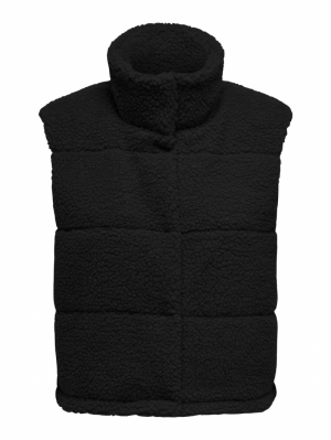 ONLSANDRA TEDDY WAISTCOAT LIFE 177911 Black