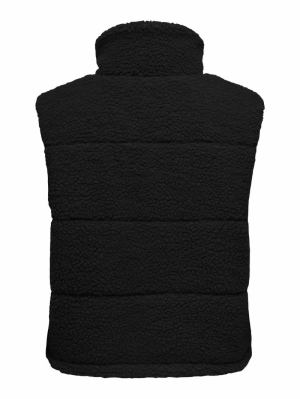 ONLSANDRA TEDDY WAISTCOAT LIFE 177911 Black