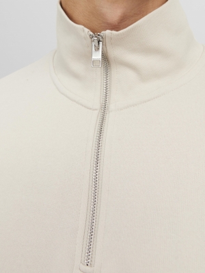 JORVESTERBRO SWEAT QUARTER ZIP 176631 Moonbeam