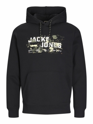 JCOOUTDOOR LOGO SWEAT HOOD SN 178012 Black