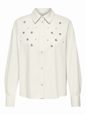 ONLESTA LS DETAIL SHIRT WVN 177922 Cloud Da