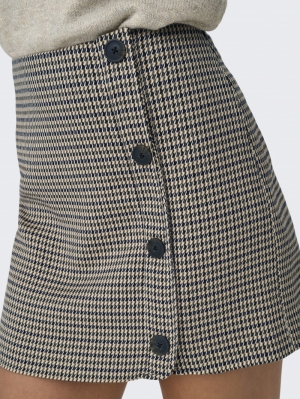 ONLELIZA-LETTIE HW CHECK SKIRT 177922001 Cloud