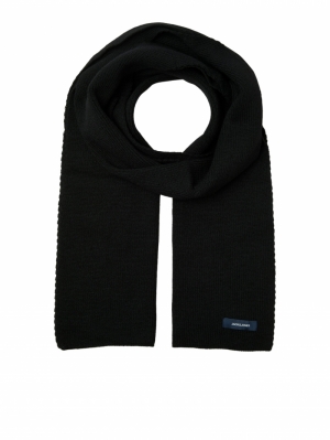 JACDNA KNIT SCARF NOOS 178012 Black