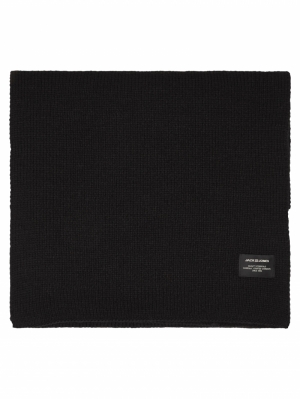 JACDNA KNIT SCARF NOOS 178012 Black