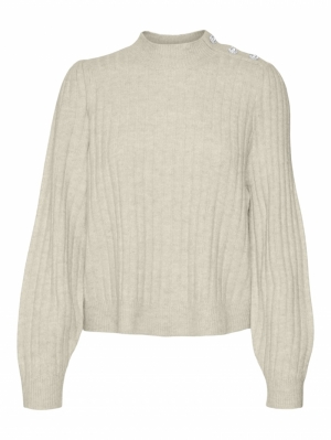 VMELYA LS HIGHNECK PULLOVER GA 222913 Birch