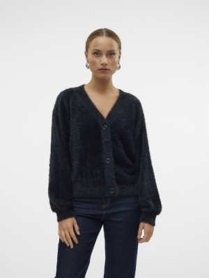 VMALINA LS V-NECK BUTTON CARDI 177868 Black