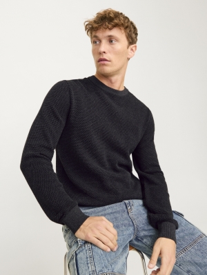 JJEGLOBE KNIT CREW NECK NOOS 179084 Dark Gre