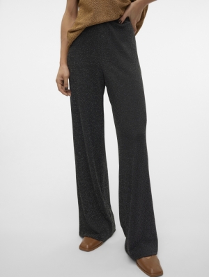 VMKANVA NW GLITTER WIDE PANT J 177868002 Black