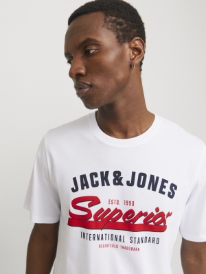 JJELOGO TEE SS O-NECK 2 COL SS 178074 White