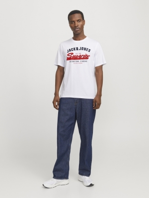 JJELOGO TEE SS O-NECK 2 COL SS 178074 White