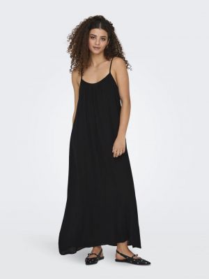 ONLNIKI STRAP MAXI DRESS WVN 177911 Black