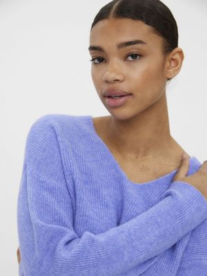 VMCREWLEFILE LS V-NECK BLOUSE 269875002 Jacar
