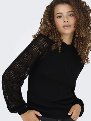 ONLANNELINA LS HIGHNECK KNT 177911 Black